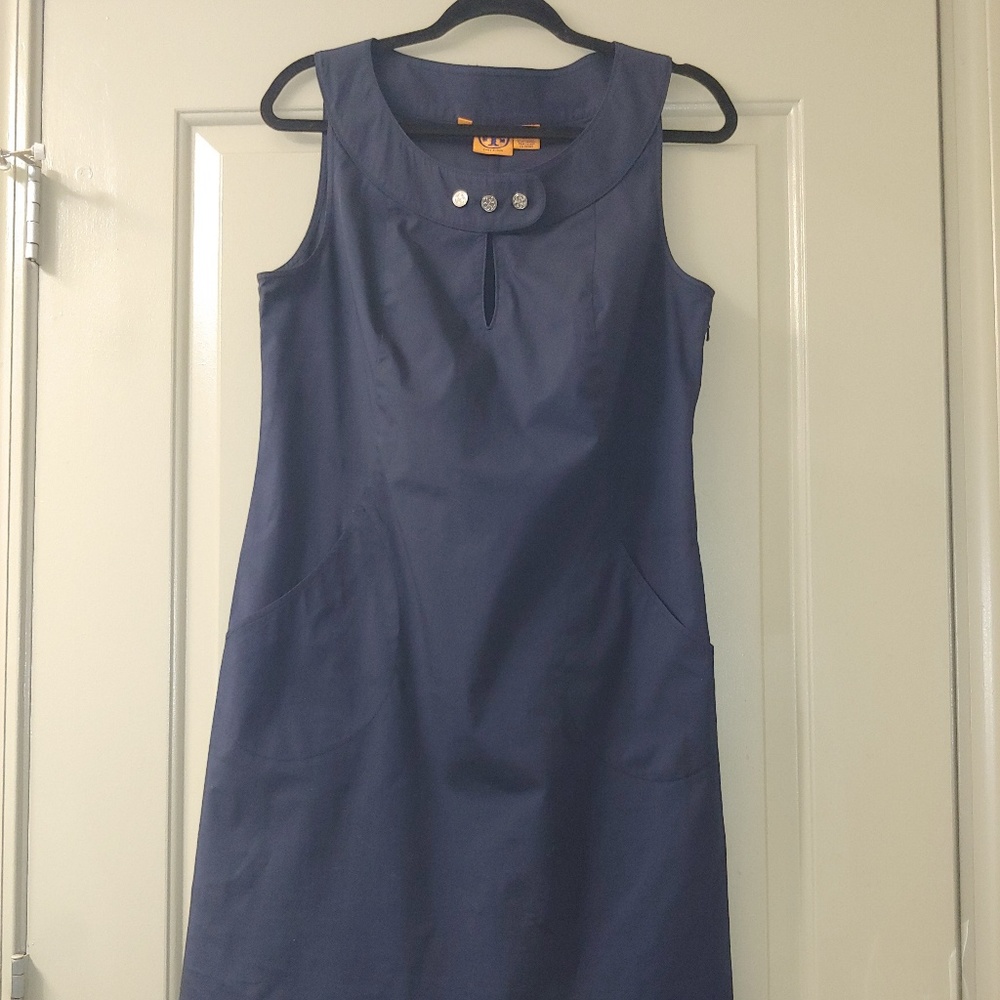 SOLD Tory Burch Navy Blue Dress
